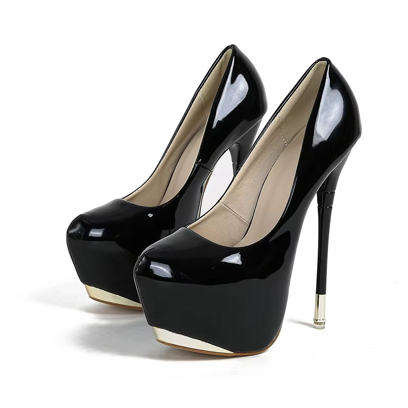 Eilyken New Design Wedding Party Ultra High Heels Women Pumps Elegant Platform Sandals Fashion Round Toe Designer Shoes