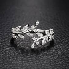 Elegant Zircon Adjustable Ring