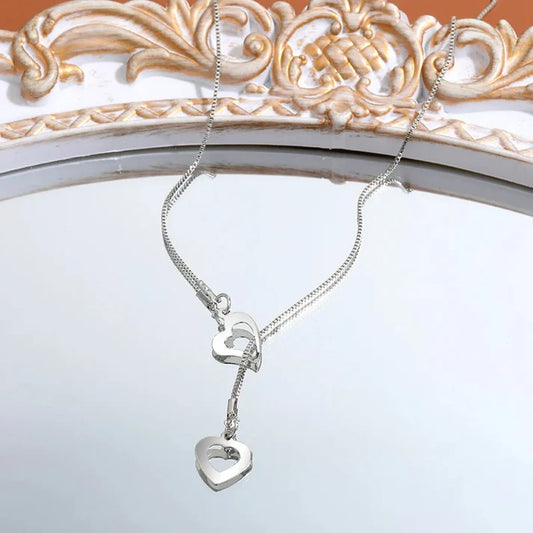Elegant Double Heart Love Necklace
